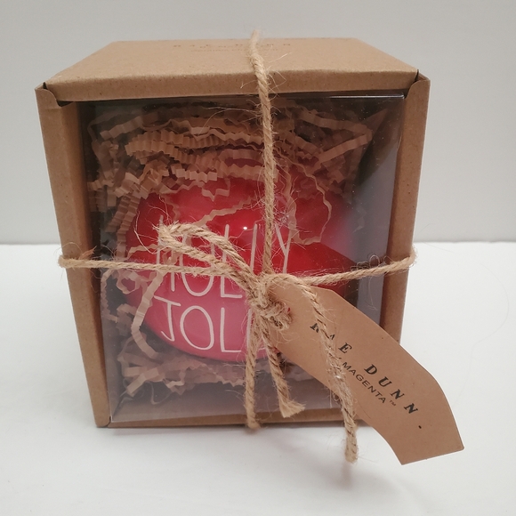 Rae Dunn Ceramic Christmas Ornaments SANTA'S HELPER, NORTH POLE, HOLLY JOLLY NEW - Picture 3 of 5